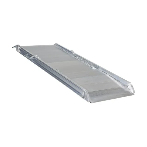 Aluminum Wheel Walk Ramp Overlapping Style 72 In. x 28 In. 2800 Lb. Capacity Silver