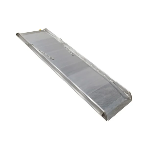 Aluminum Wheel Walk Ramp Steel Hook Style 99-1/4 In. x 28 In. 2500 Lb. Capacity Silver