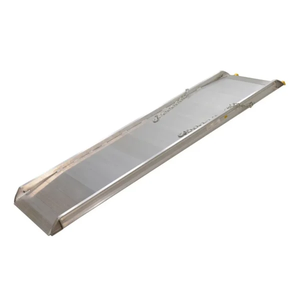 Aluminum Wheel Walk Ramp Steel Hook Style 111-3/16 In. x 28 In. 2500 Lb. Capacity Silver