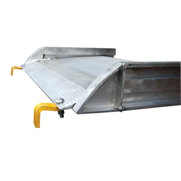 Aluminum Wheel Walk Ramp Steel Hook Style 170-13/16 In. x 38 In. 1600 Lb. Capacity Silver