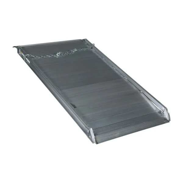Aluminum Wheel Walk Ramp Overlapping Style 72 In. x 38 In. 2800 Lb. Capacity Silver