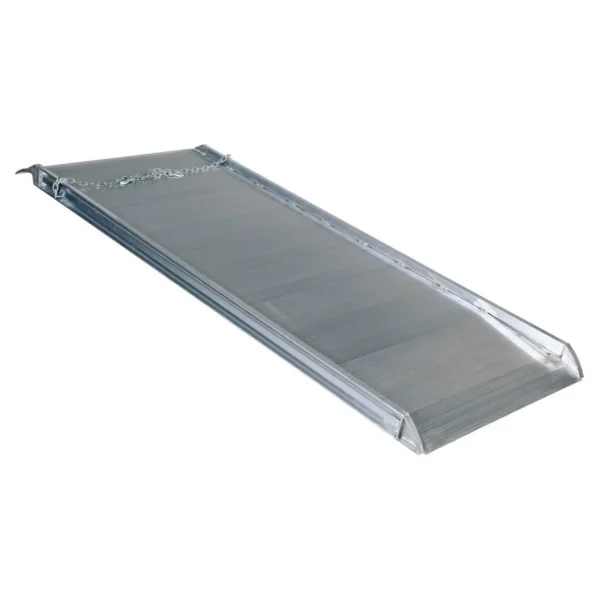 Aluminum Wheel Walk Ramp Overlapping Style 96 In. x 38 In. 2500 Lb. Capacity Silver