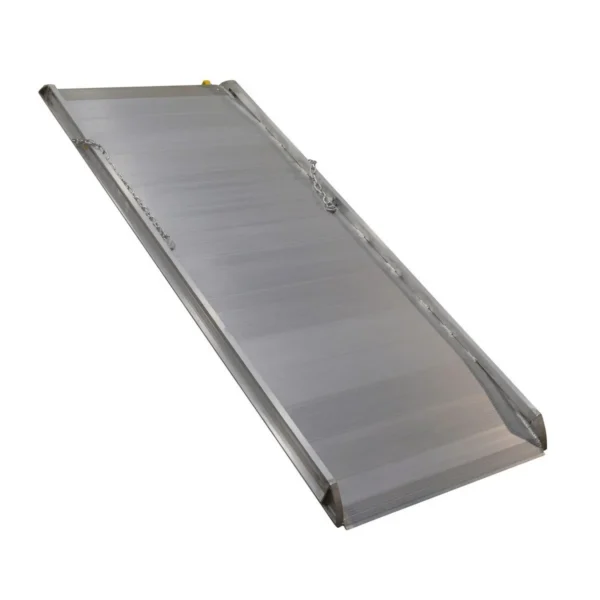 Aluminum Wheel Walk Ramp Steel Hook Style 99-1/4 In. x 38 In. 2500 Lb. Capacity Silver
