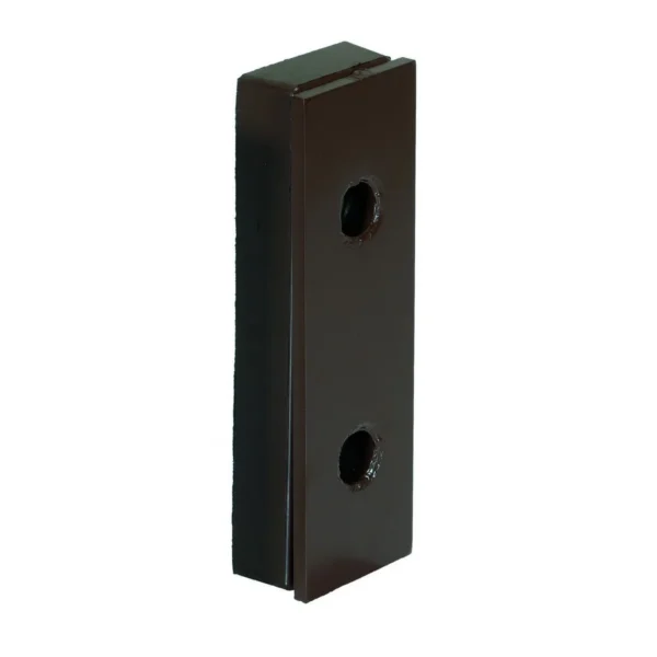 Steel Face Molded Rubber Bumper 2-5/8 In. x 5 In. x 16-1/8 In. Black