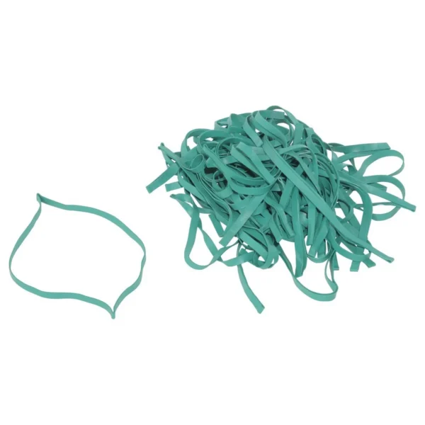 Natural Rubber Latex Jumbo Drum Bands 34 In. Diameter 50 Count Green