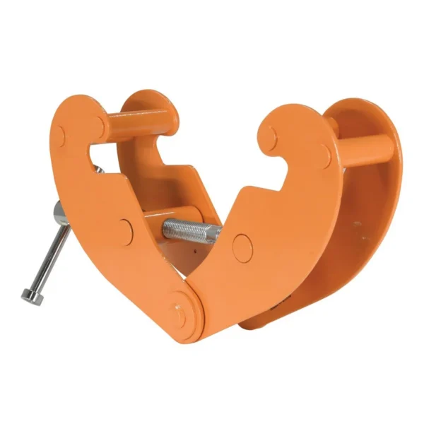 Steel Beam Clamp Horizontal Lift Style 16-1/2 In. x 3-1/2 In. x 6-1/4 In. 2000 Lb. Capacity Orange