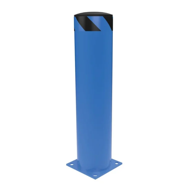 Steel Pipe Safety Bollard 36 In. x 8-1/2 In. Blue