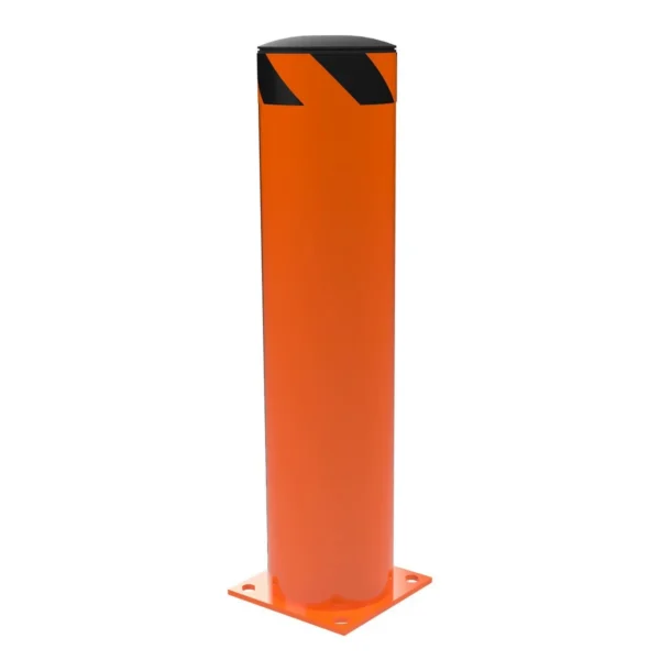 Steel Pipe Safety Bollard 36 In. x 8-1/2 In. Orange