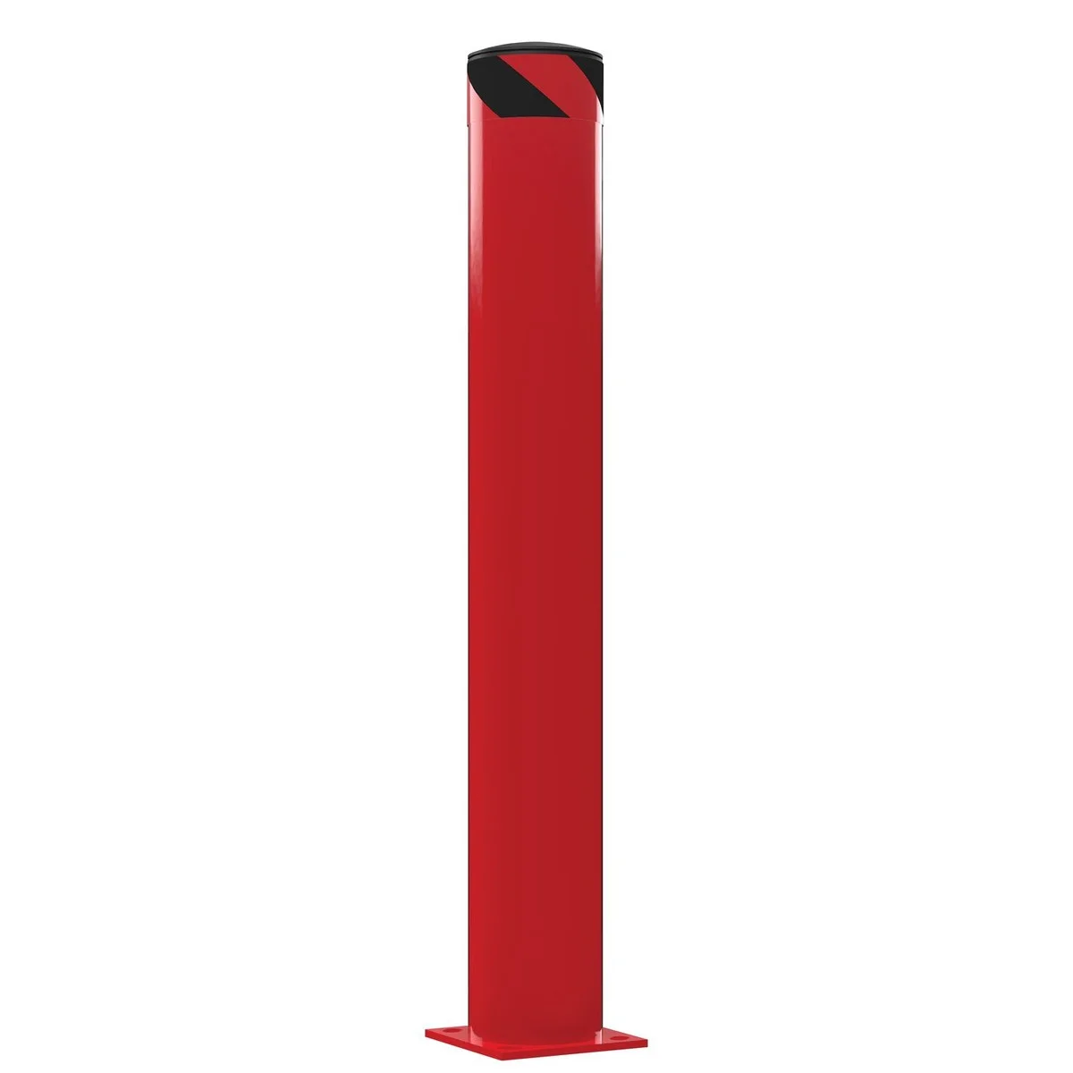 BOL-48-6.5-RED.webp 48" Steel Bollard