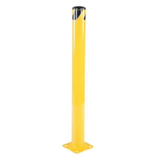 Steel Pipe Safety Bollard 72 In. x 4-1/2 In. Yellow