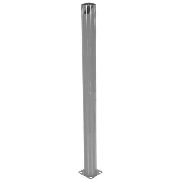 Steel Pipe Safety Bollard 72 In. x 5-1/2 In. Gray Semi Gloss