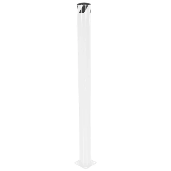 Steel Pipe Safety Bollard 72 In. x 5-1/2 In. White