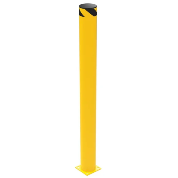 Steel Pipe Safety Bollard 72 In. x 6-1/2 In. Yellow