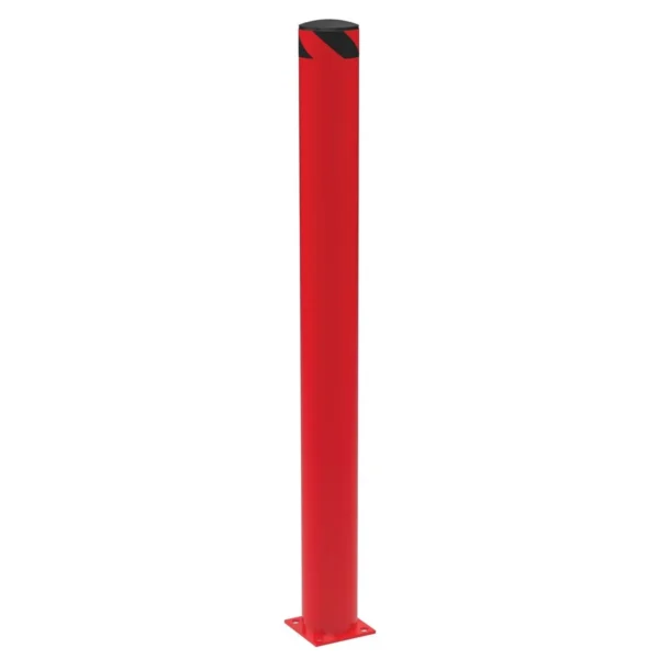 Steel Pipe Safety Bollard 72 In. x 6-1/2 In. Red