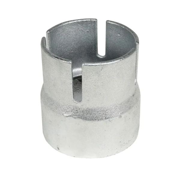 Cast Steel Bollard Chain Cap Retro-Fit 5-1/2 In. Silver