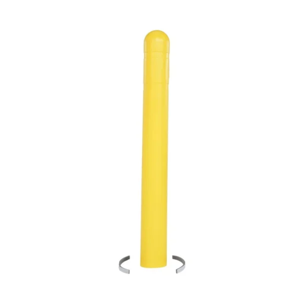 Low Density Polyethylene Bollard Post Cover 42 In. x 4-1/2 In. Yellow