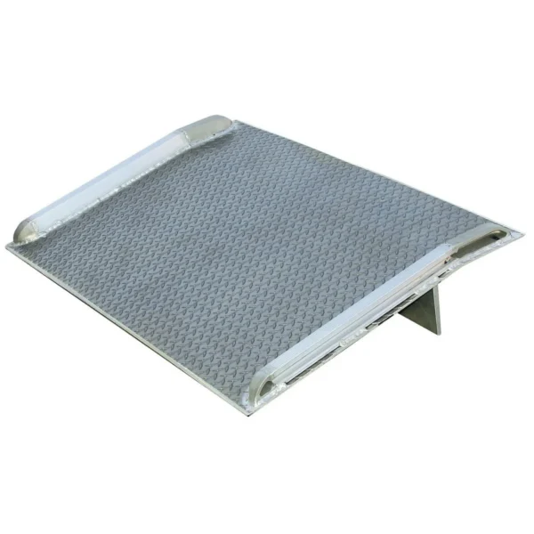 Aluminum Truck Dock Board 54 In. x 54 In. 7000 Lb. Capacity Silver