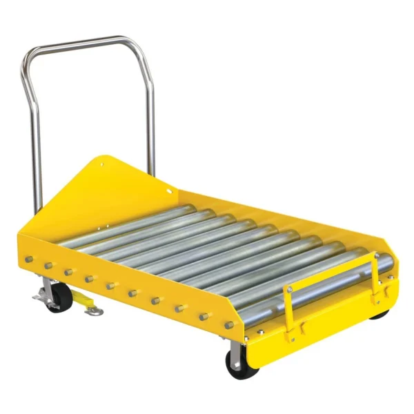 Fork Truck Battery Transfer Platforms with Caster 4000 Lb. Capacity Yellow