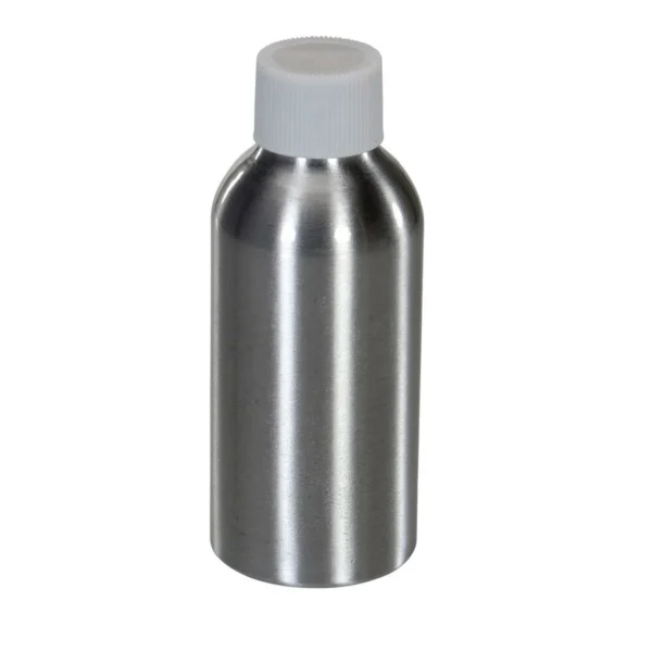 Aluminum Metal Bottle 2 Oz Silver