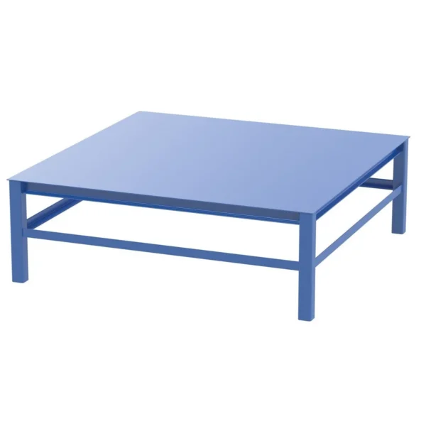 Steel Elevated Bases for Carousels 72 In. x 24 In. 6000 Lb. Capacity Blue
