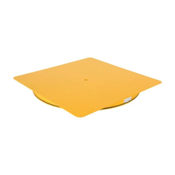Heavy Duty Square King Pin Carousel 48 In. x 48 In. 4000 Lb. Capacity Yellow