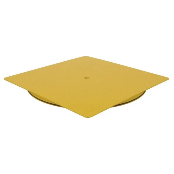 Heavy Duty Square King Pin Carousel 60 In. x 60 In. 4000 Lb. Capacity Yellow