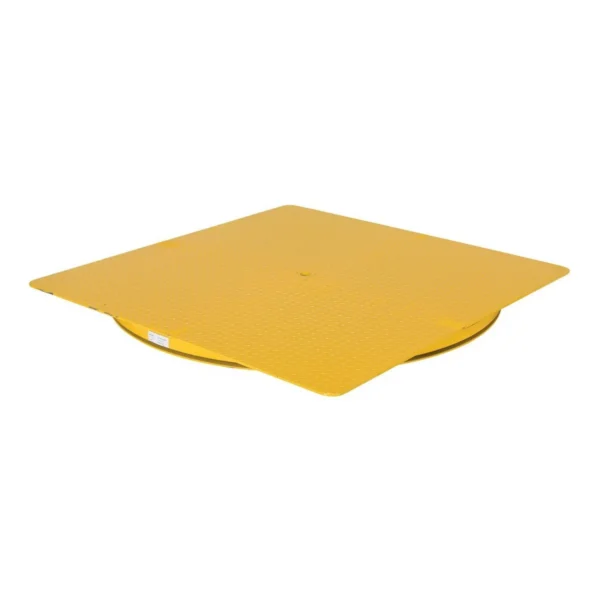 Heavy Duty Square King Pin Carousel 60 In. x 60 In. 6000 Lb. Capacity Yellow