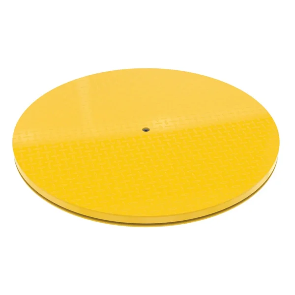 Heavy Duty Round King Pin Carousel 60 In. 6000 Lb. Capacity Yellow
