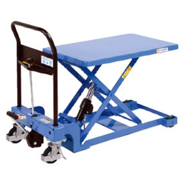Steel Low Profile Scissor Lift Cart 19-3/8 In. x 31-1/2 In. 400 Lb. Capacity Blue