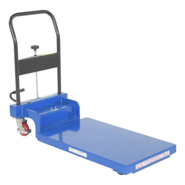 Steel Low Profile Scissor Lift Cart Auto Shift 19-5/8 In. x 32-1/4 In. 400 Lb. Capacity Blue