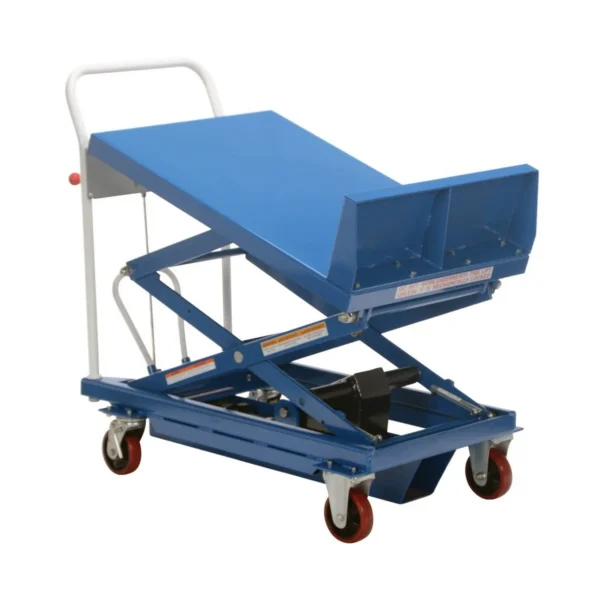 Steel Lift and Tilt Cart with Sequence Select 24 In. x 36 In. 600 Lb. Capacity Blue