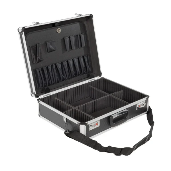 Aluminum Storage Case with Combo Lock 18 In. x 14 In. Silver