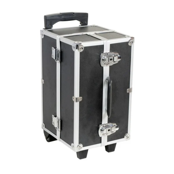 Aluminum Frame Case with EVA Lining and Trolley Silver