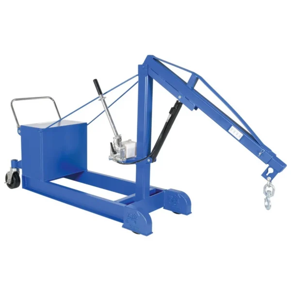 Steel Counter Balance Floor Crane 1000 Lb. Capacity Blue