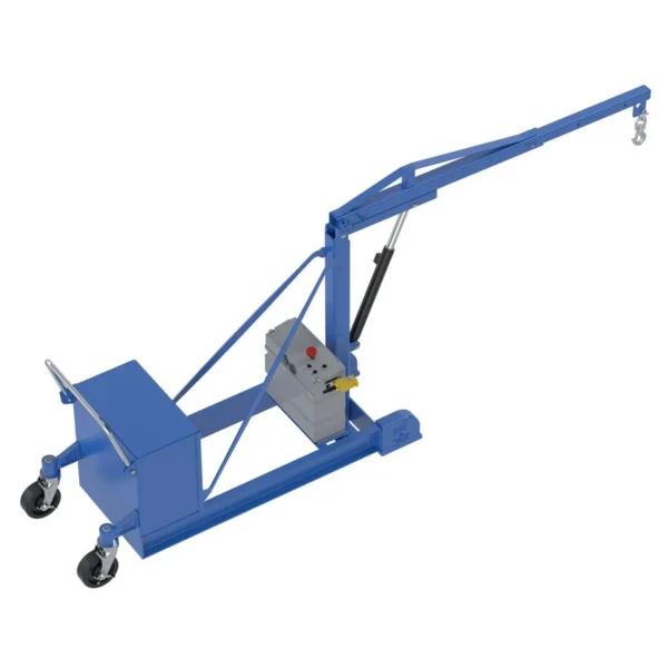 Steel DC Counter Balance Floor Crane 1000 Lb. Capacity Blue