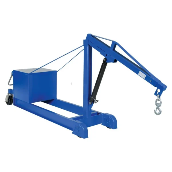 Steel Air Counter Balance Floor Crane 2000 Lb. Capacity Blue