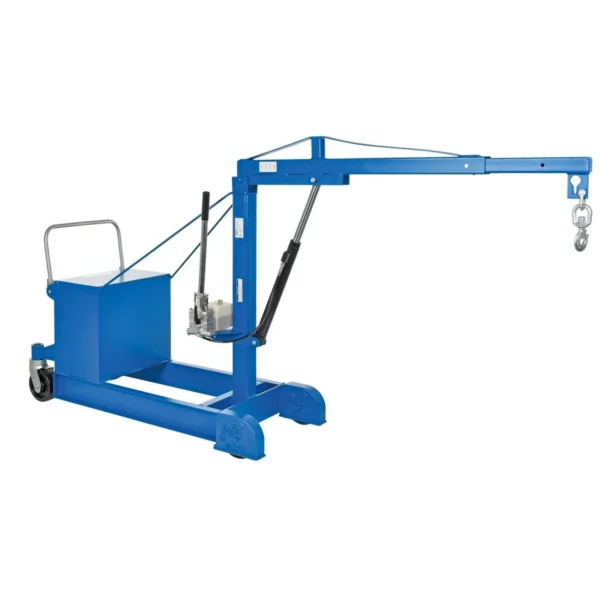 Steel Counter Balance Floor Crane 500 Lb. Capacity Blue