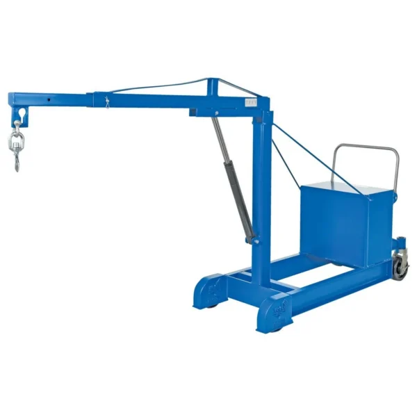 Steel Air Counter Balance Floor Crane 500 Lb. Capacity Blue