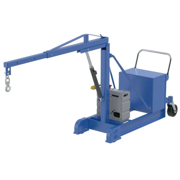 Steel DC Counter Balance Floor Crane 500 Lb. Capacity Blue