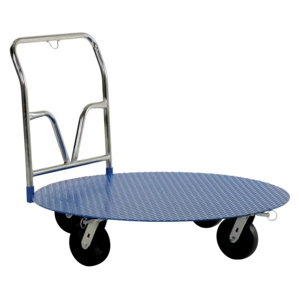 Steel Pallet Cart and Carousel 48 In. 2000 Lb. Capacity Blue