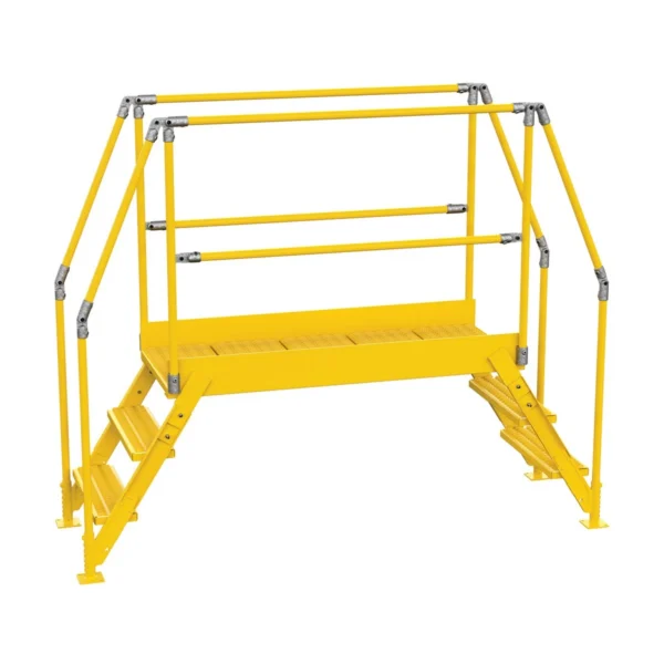 Steel Crossover Ladder 3 Step 23-1/2 In. x 60 In. 500 Lb. Capacity Yellow