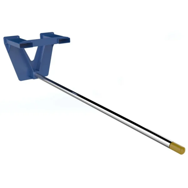 Steel Fork Mounted Inverted Rug Ram Boom 120 In. 2200 Lb. Capacity Blue/Silver