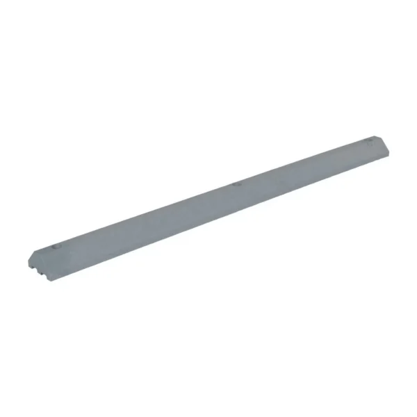 Recycled Plastic Car Stop 72 In. x 6 In. x 3-1/4 In. Gray
