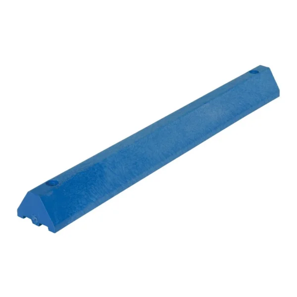 Recycled Plastic Car Stop 48 In. x 6 In. x 4 In. Blue