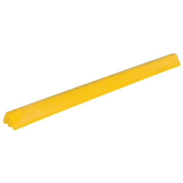 Recycled Plastic Car Stop 72 In. x 6 In. x 4 In. Yellow