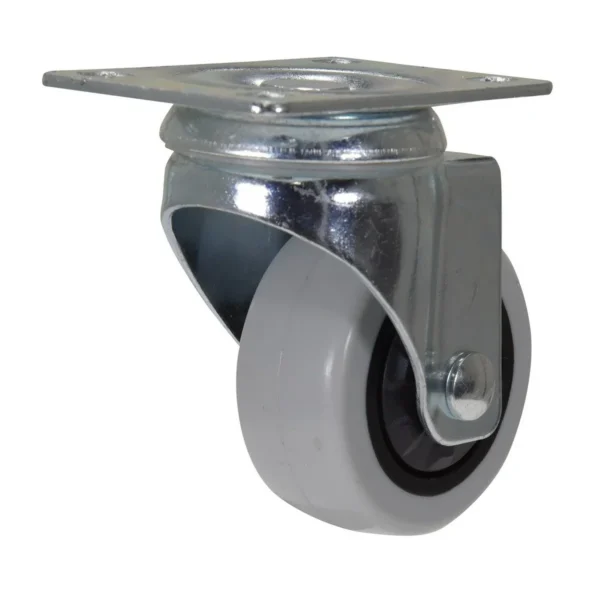 Polypropylene Swivel Caster 3 In. Diameter x 1 In. Width 176 Lb. Capacity Light Gray/Black