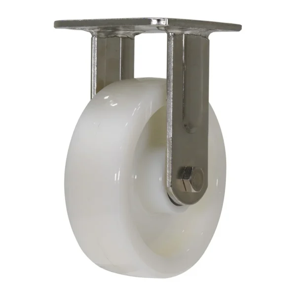 Nylon Rigid Caster 6 In. Diameter x 2 In. Width 1764 Lb. Capacity White