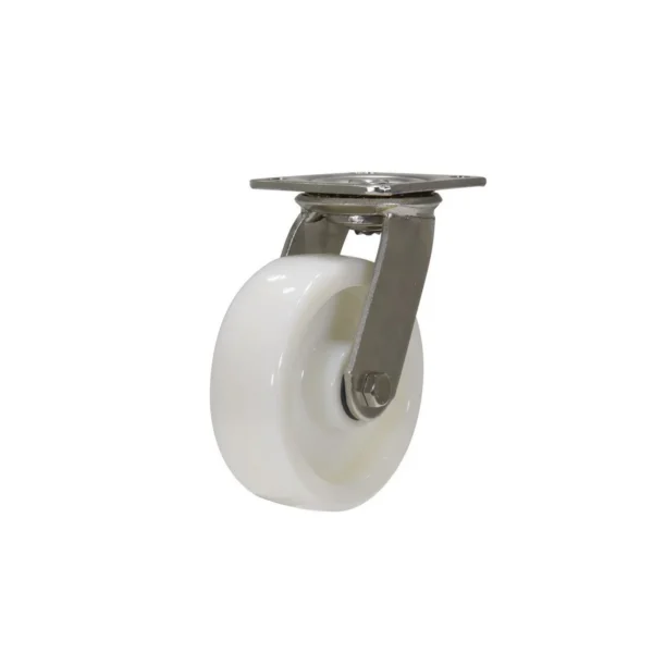 Nylon Swivel Caster 6 In. Diameter x 2 In. Width 1764 Lb. Capacity White