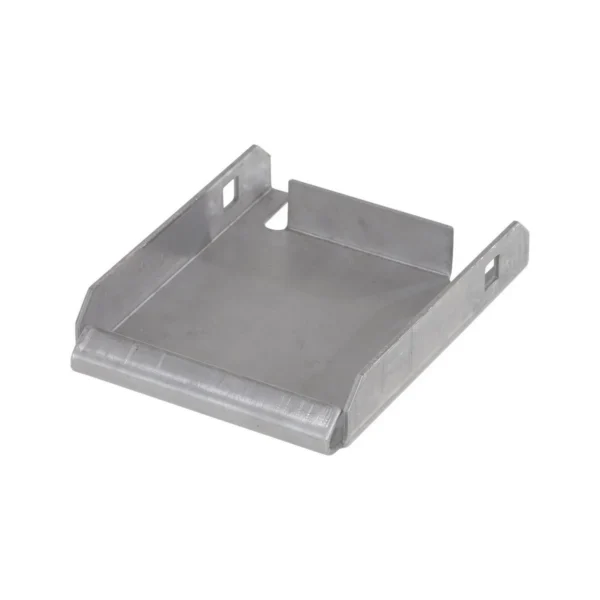 Steel Caster Pad 4 In. x 4-1/2 In. Top Plate Gray