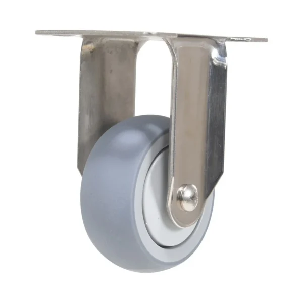 Thermoplastic Rubber Rigid Caster 3 In. Diameter x 1 In. Width 225 Lb. Capacity Gray